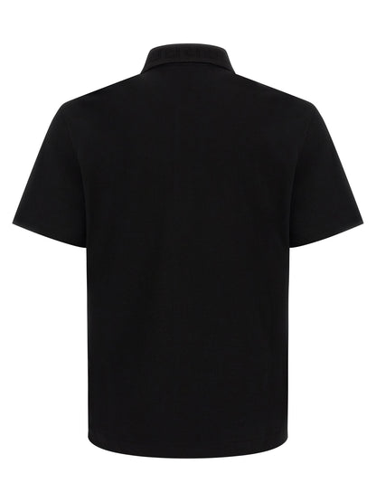 Black Cotton Polo Shirt