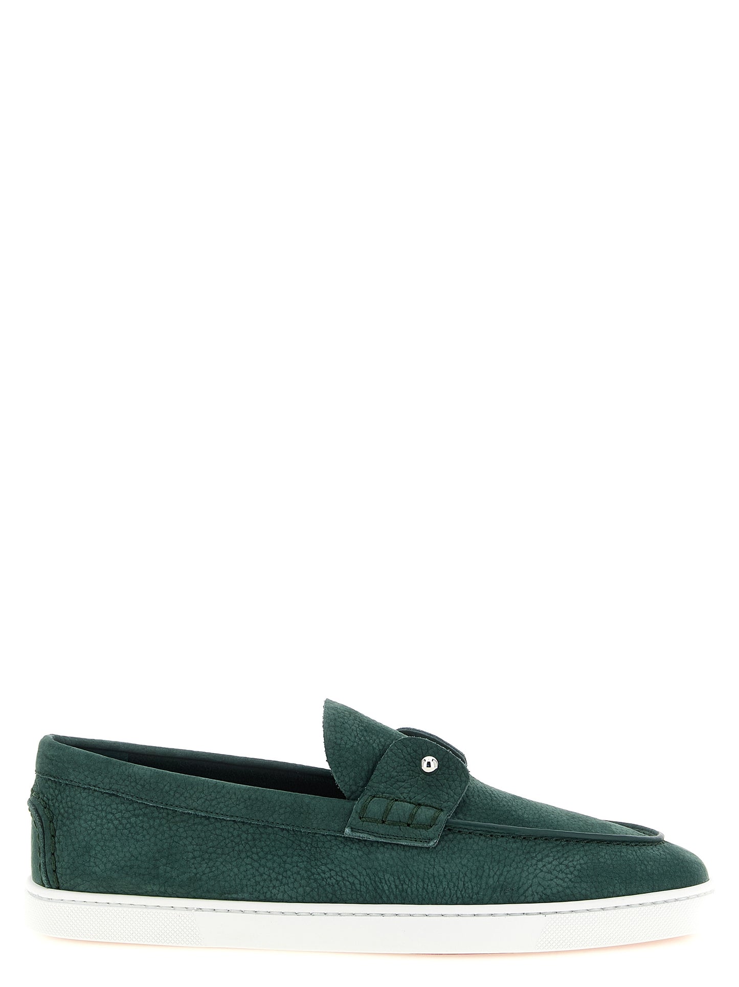 Bicolor Calfskin Slip-On Loafers
