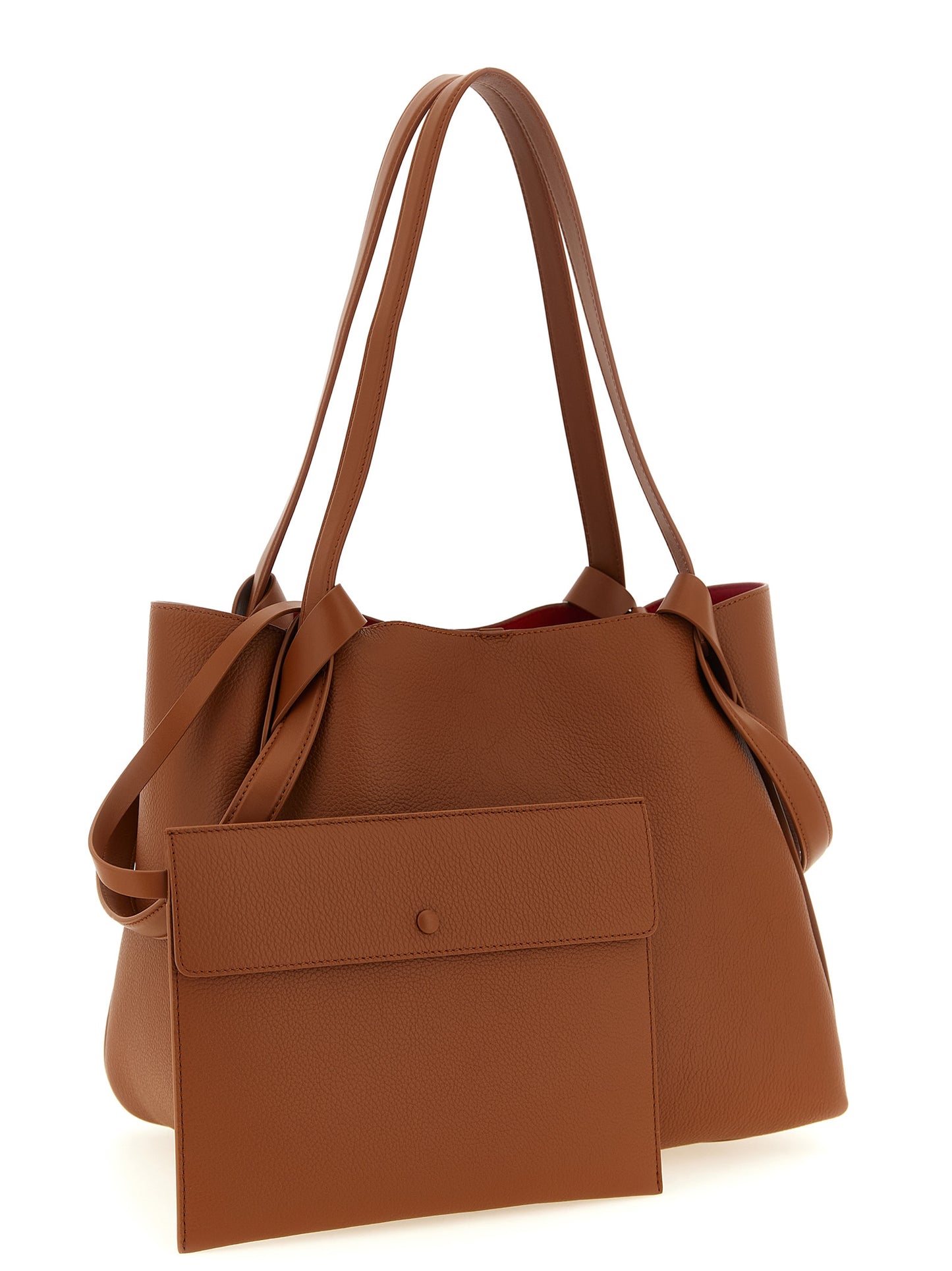 Brown Calfskin Tote Bag