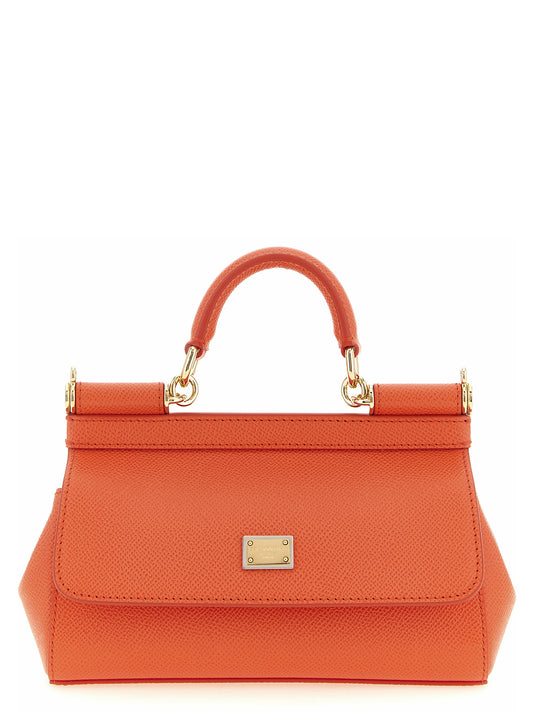 Orange Calfskin Handbag