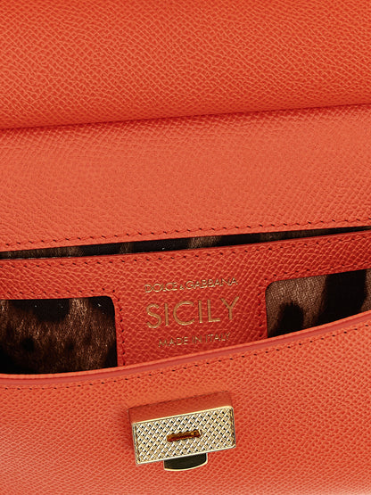 Orange Calfskin Handbag