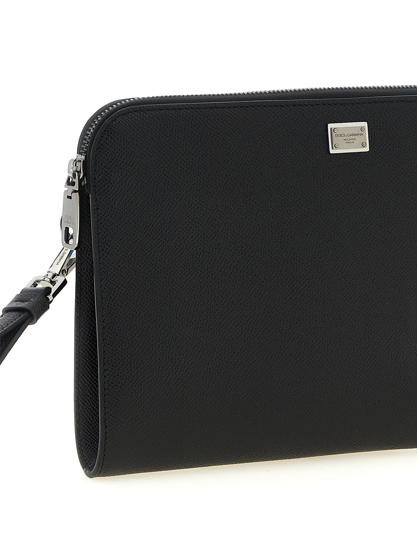 Black Calfskin Clutch Bag