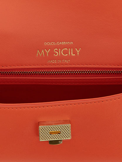 Orange Calfskin Handbag