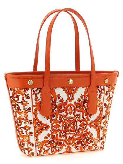 Orange Cotton Tote Bag