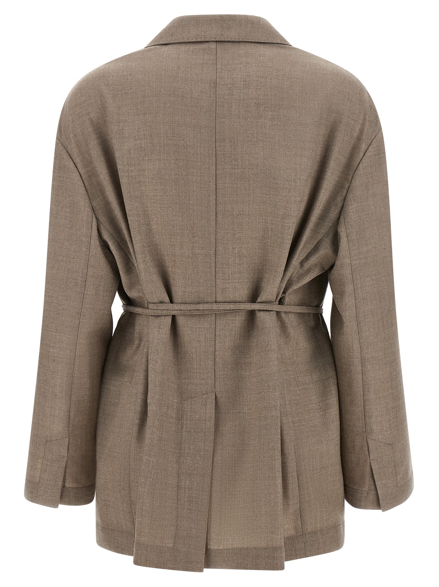 Beige Virgin Wool Blazer