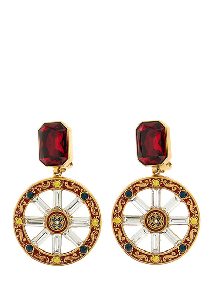 Multicolor Brass Earrings