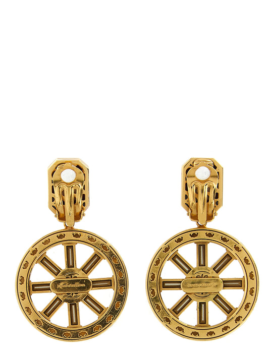 Multicolor Brass Earrings