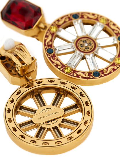 Multicolor Brass Earrings