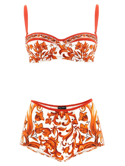 Orange Polyamide Bikini