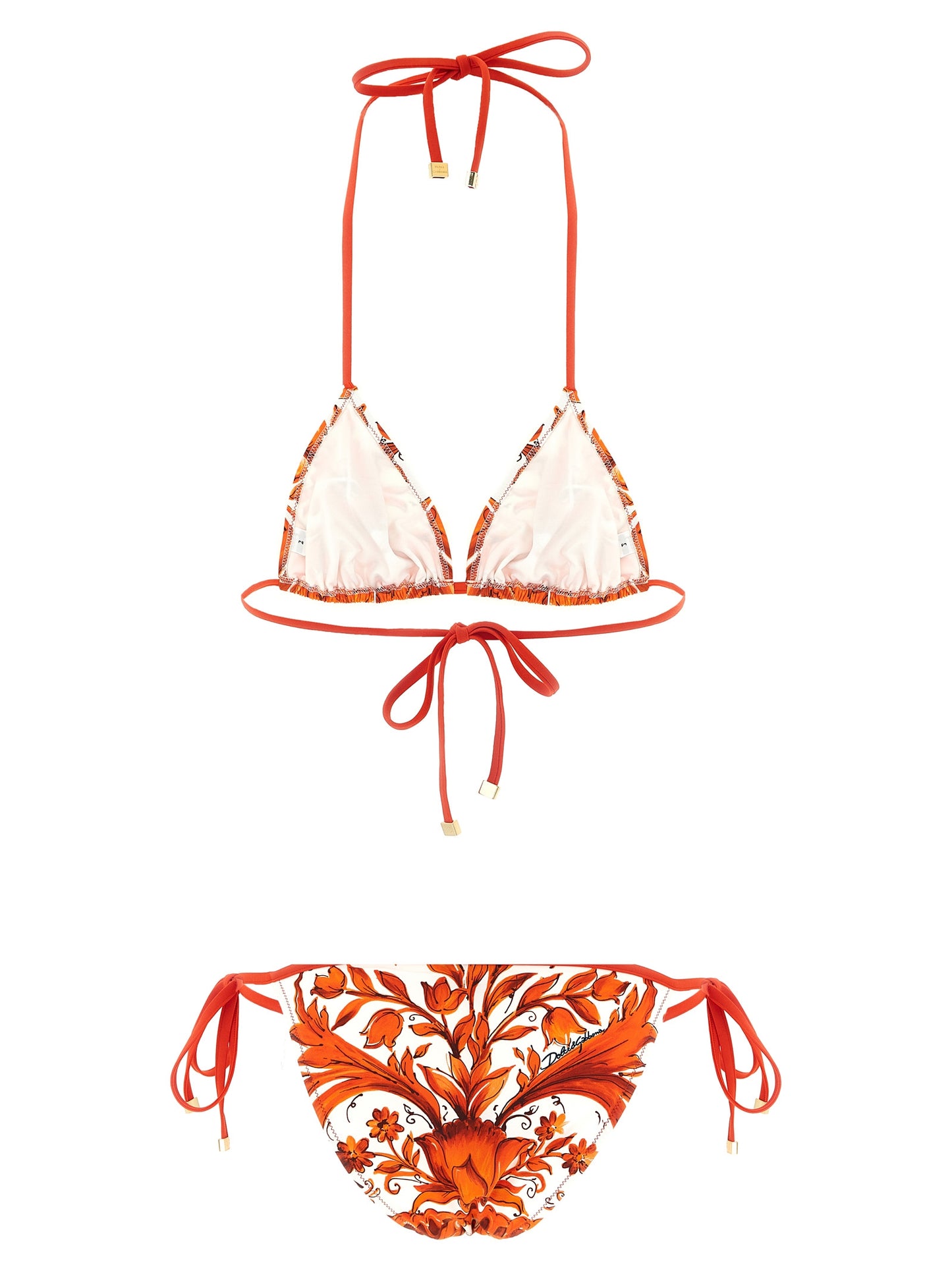 Orange Polyamide Bikini