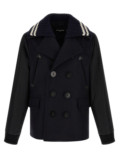 Blue Wool Coat