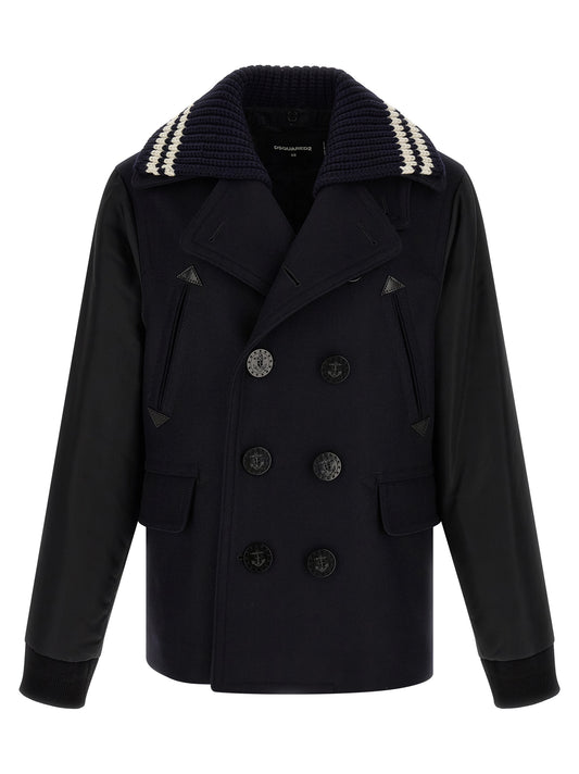 Blue Wool Coat