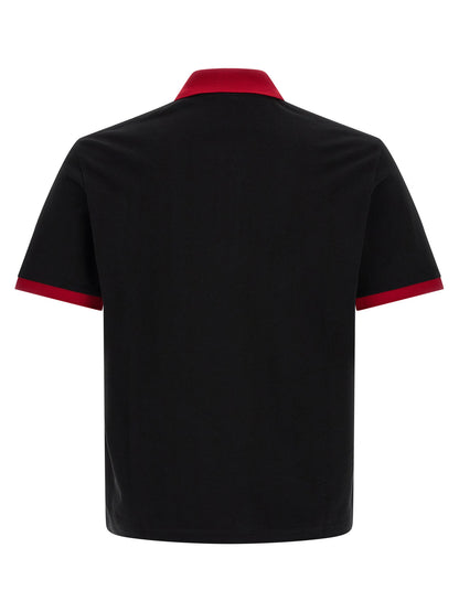 Black Cotton Polo Shirt
