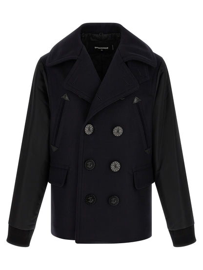 Blue Wool Coat