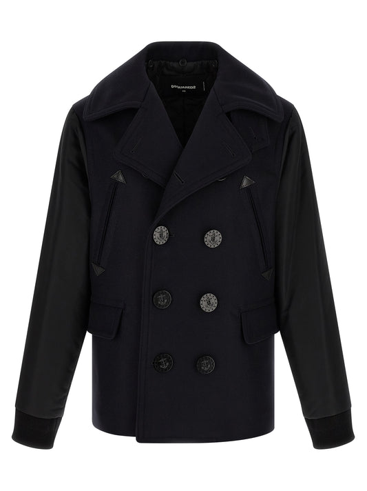 Blue Wool Coat