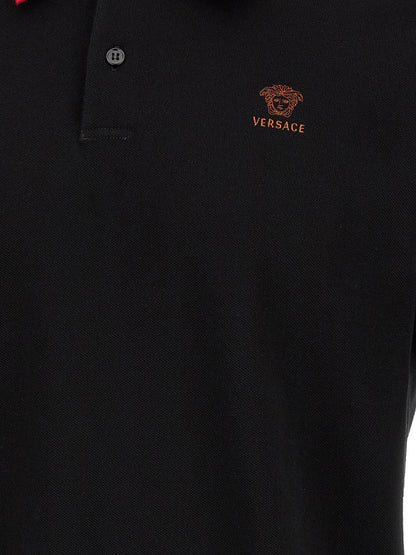 Black Cotton Polo Shirt