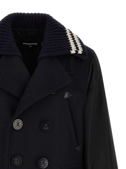 Blue Wool Coat