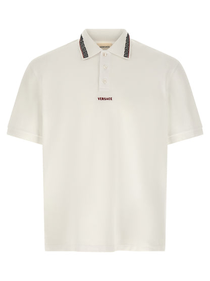 White Cotton Polo Shirt