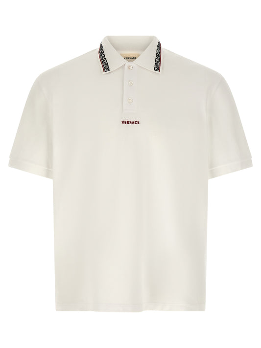 White Cotton Polo Shirt