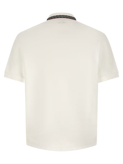 White Cotton Polo Shirt