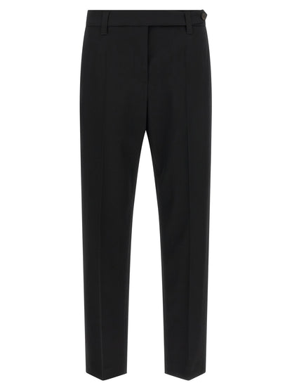 Black Virgin Wool Dress Pants