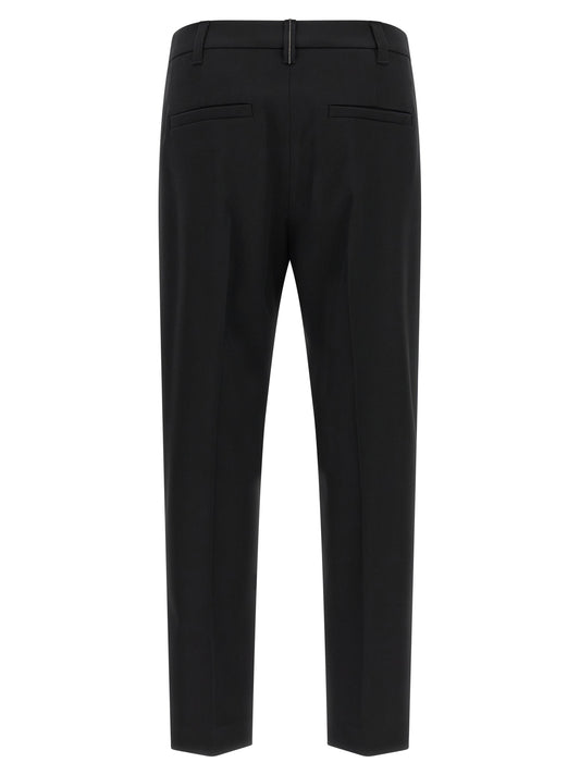 Black Virgin Wool Dress Pants