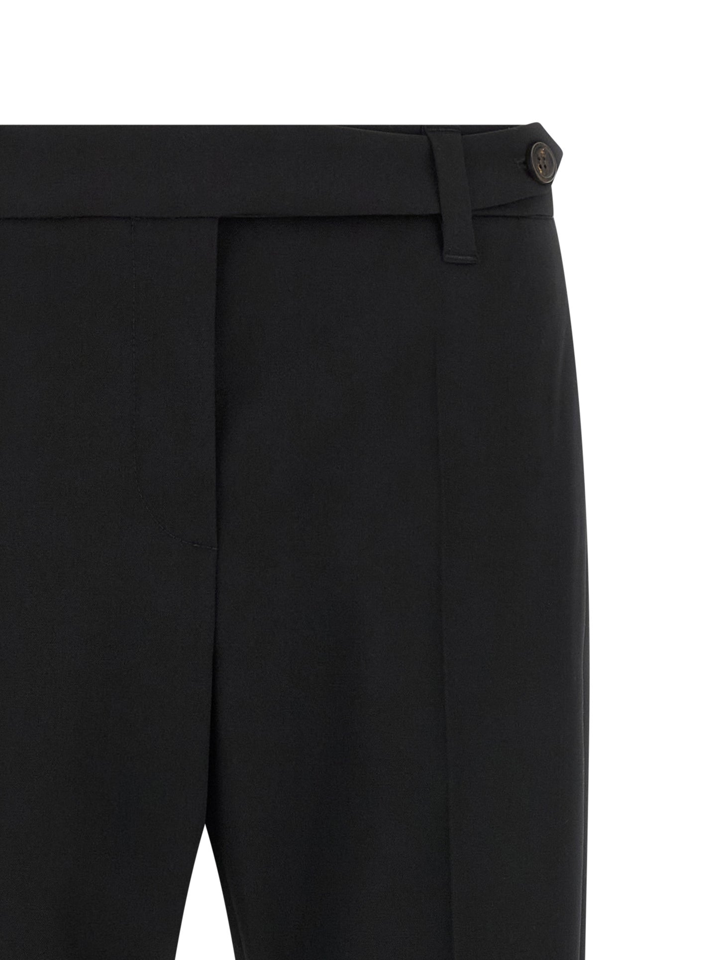 Black Virgin Wool Dress Pants