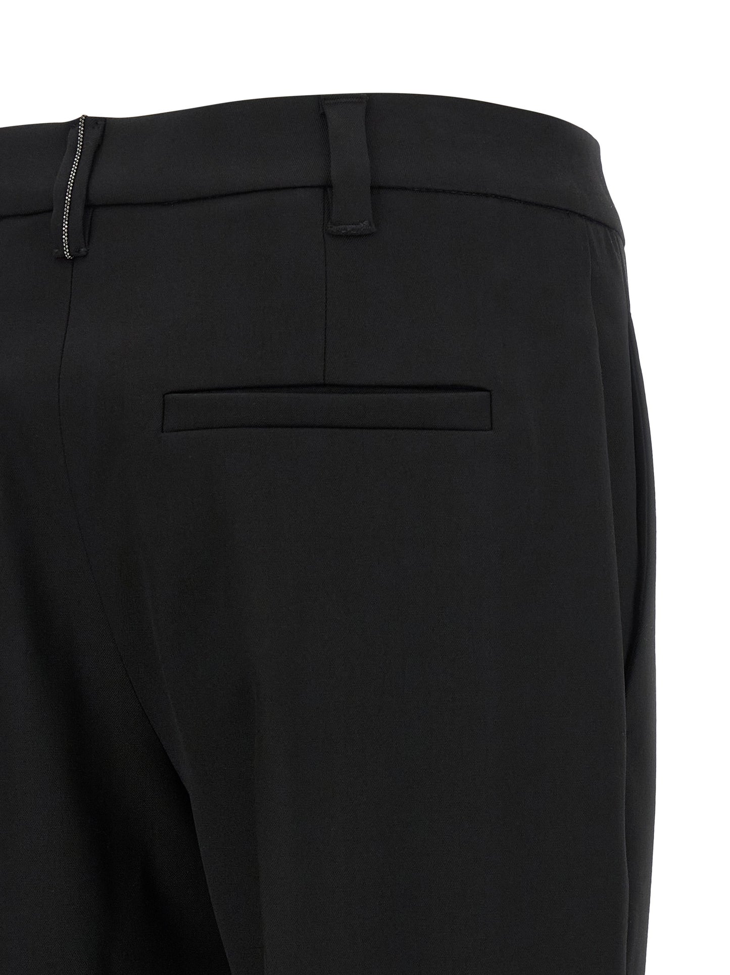 Black Virgin Wool Dress Pants