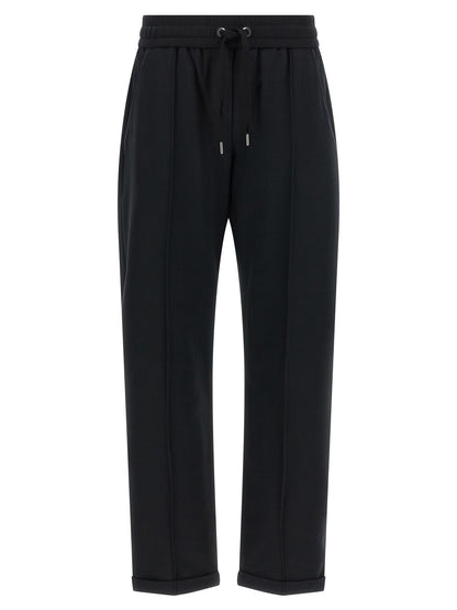 Black Cotton Joggers (Workout Pants)