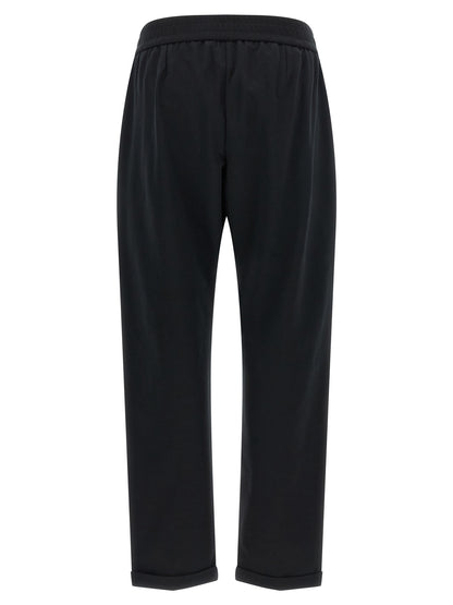 Black Cotton Joggers (Workout Pants)
