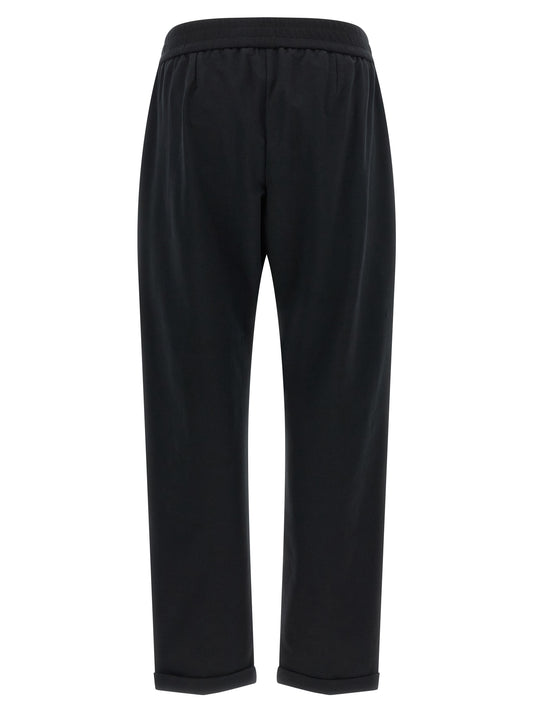 Black Cotton Joggers (Workout Pants)