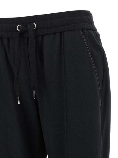 Black Cotton Joggers (Workout Pants)