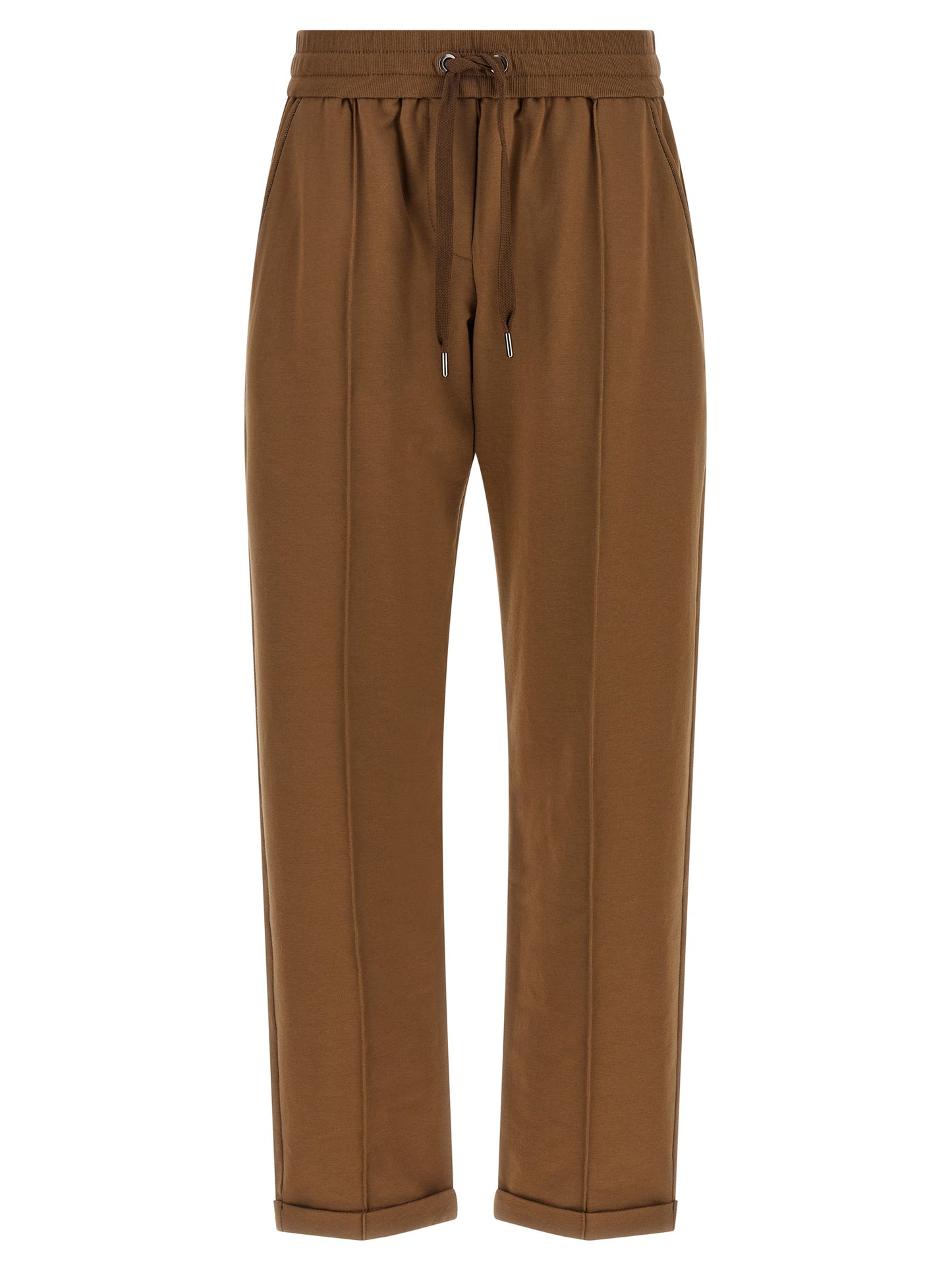 Brown Cotton Joggers (Workout Pants)