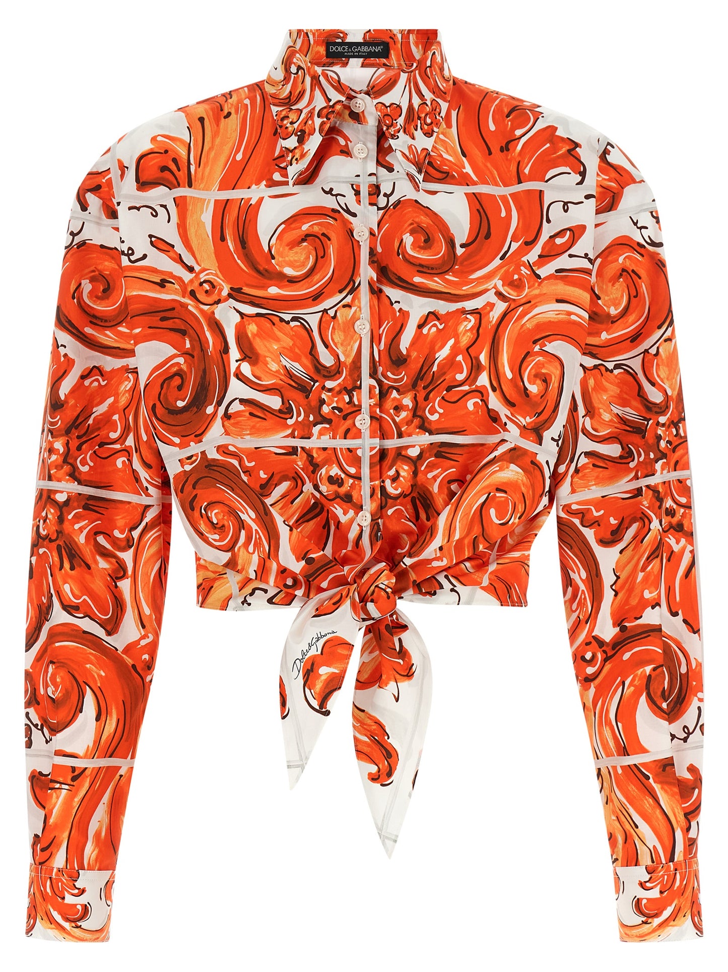 Orange Cotton Blouse