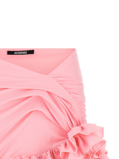 Multicolor Polyamide Long Skirt