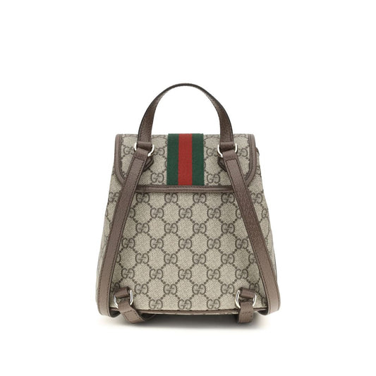 Beige Fabric Backpack