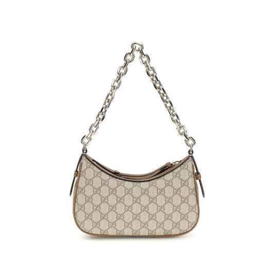 Beige Fabric Shoulder Bag