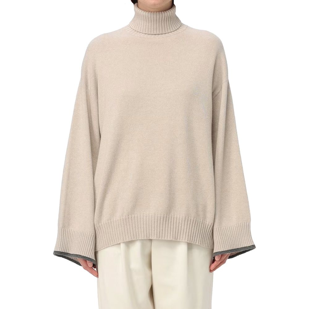 Beige Cashmere Sweater