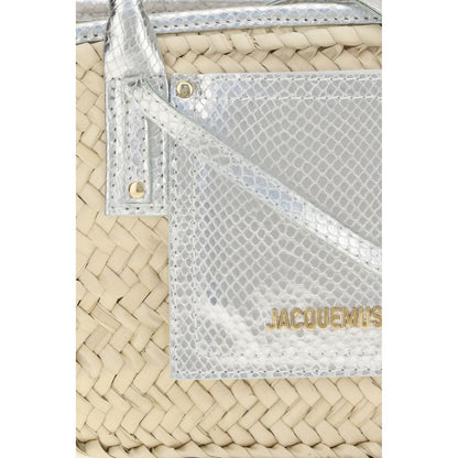 Beige Raffia Handbag