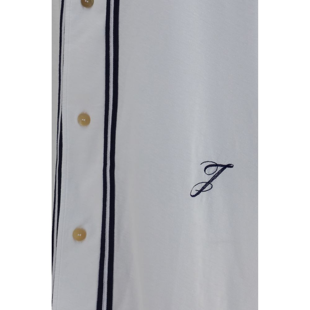 White Cotton Pattern Shirt