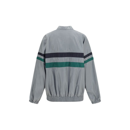 Gray Polyester Shell Jacket