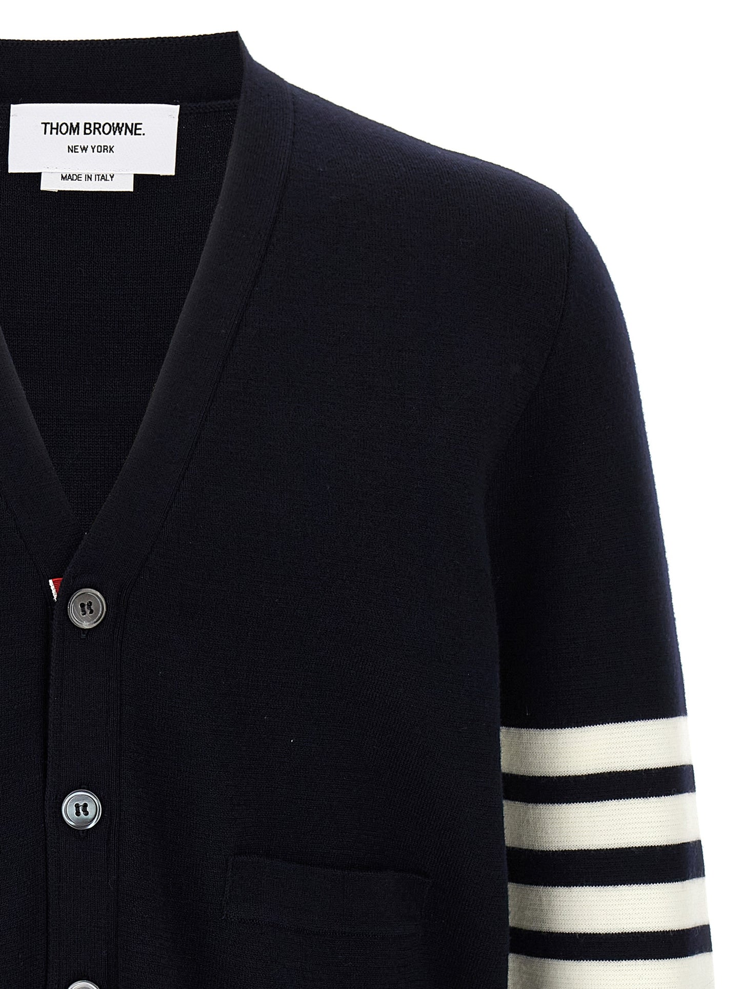 Blue Virgin Wool Cardigan