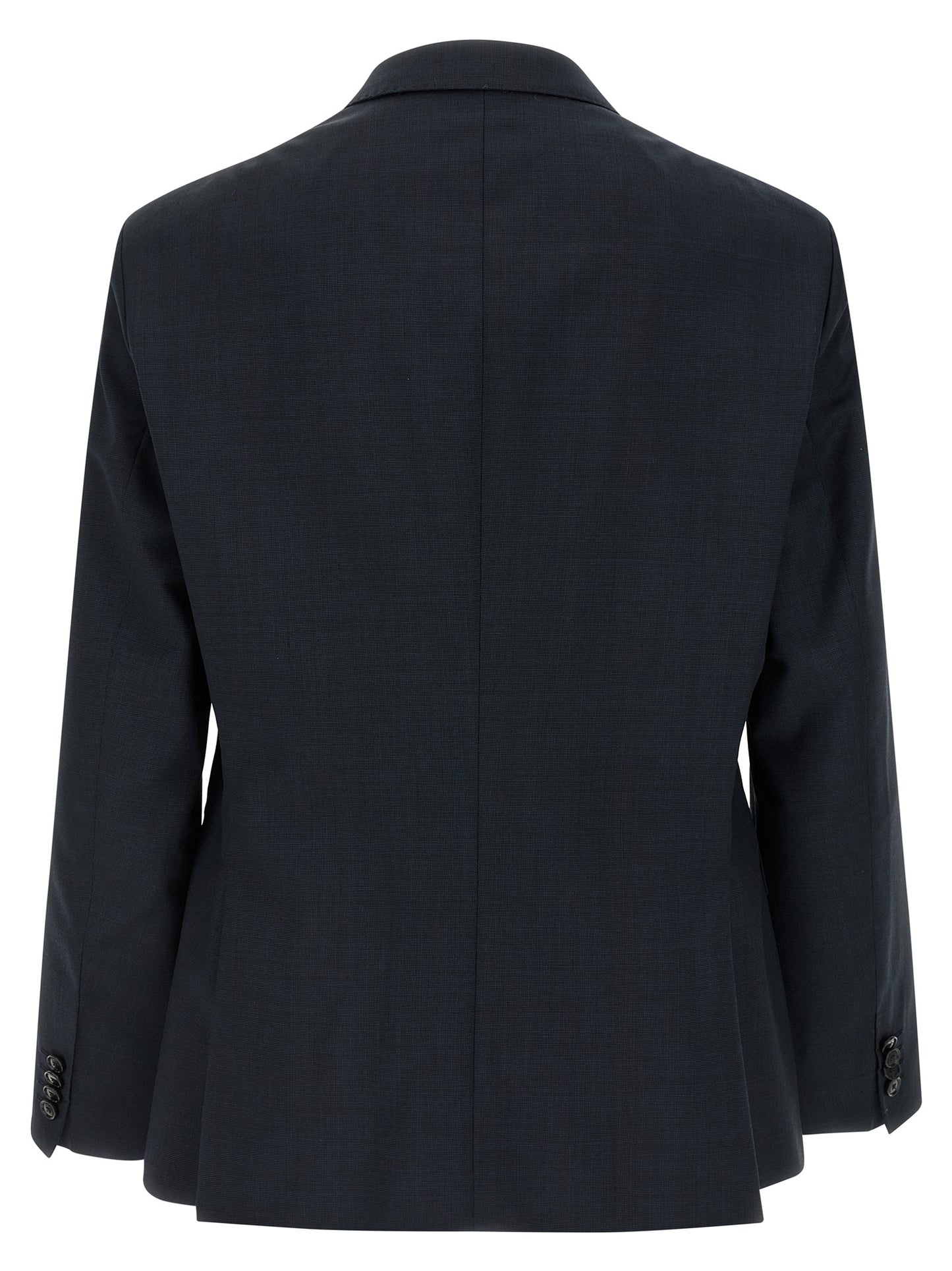 Blue Virgin Wool Two-Piece Suit