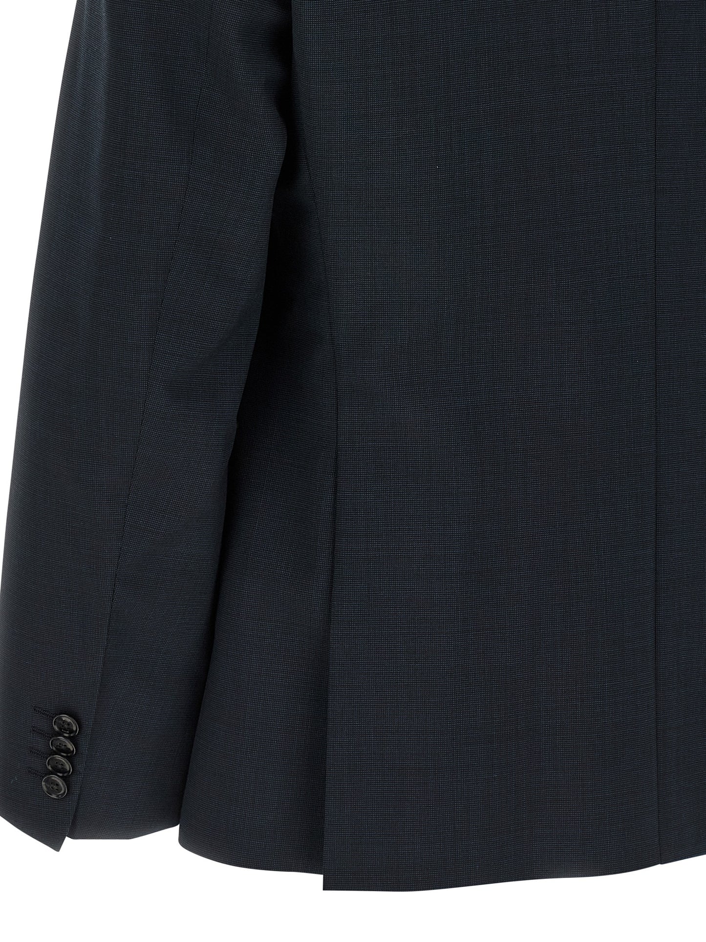 Blue Virgin Wool Two-Piece Suit
