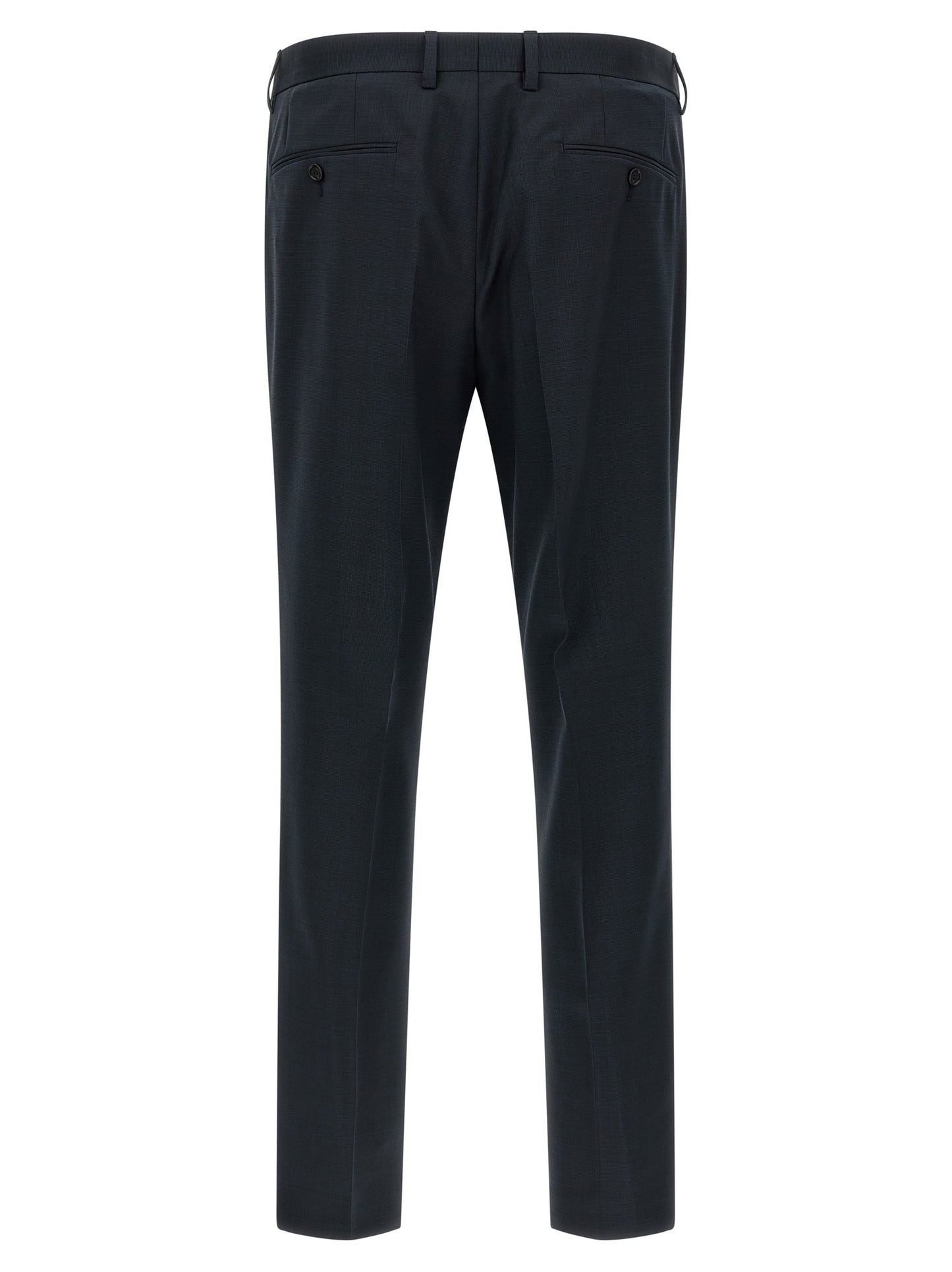 Blue Virgin Wool Two-Piece Suit