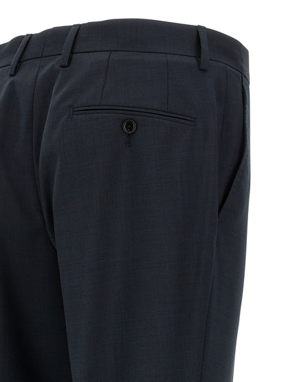 Blue Virgin Wool Two-Piece Suit