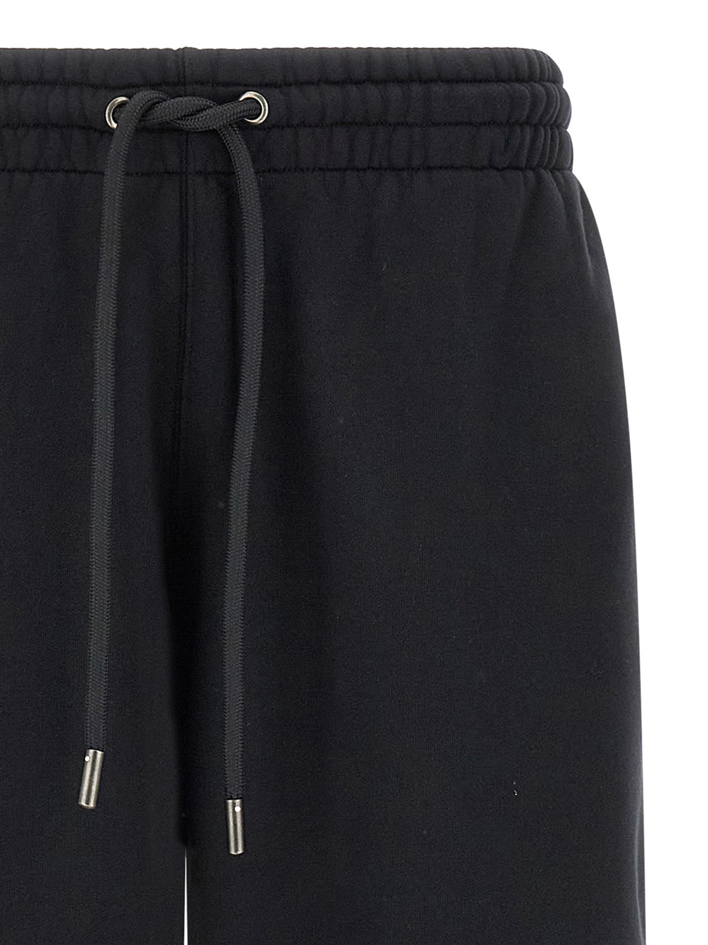 Black Cotton Bermuda Shorts