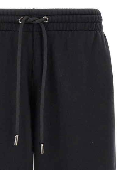 Black Cotton Bermuda Shorts