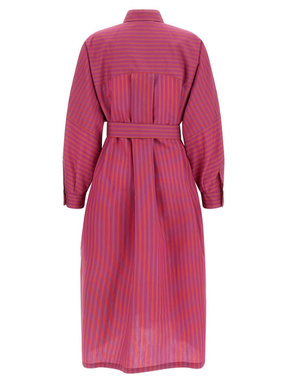 Purple Cotton Long Dress