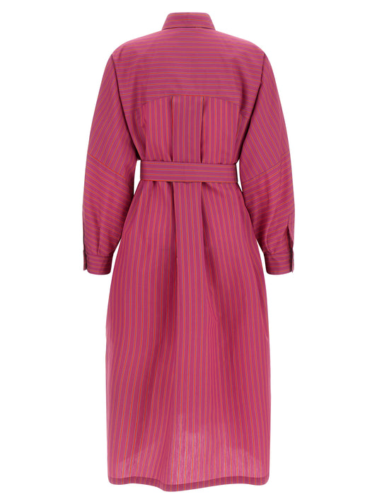 Purple Cotton Long Dress